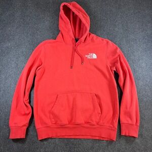 The North Face Mens Red Box‎ Logo Never Stop Exploring Pullover Hoodie Size M